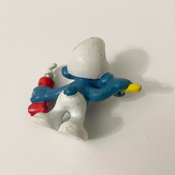 Smurfs Toothpaste Smurf Toothbrush Figure Toy Schleich Peyo - Picture 11 of 13